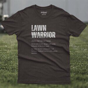 Lawn Warrior T-Shirt | Funny Lawn Care Shirt | Mowing Dad Tee | Weekend Warrior